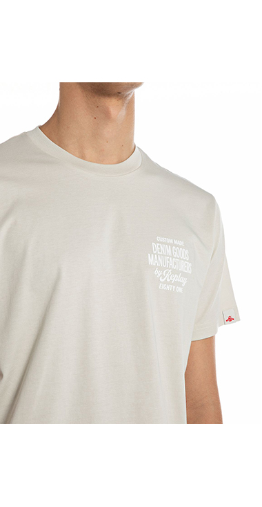 レギュラーフィット オーガニックコットンジャージー プリント Tシャツ 詳細画像